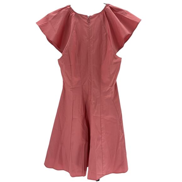 & Other Stories 'Flared' Pink Cotton Mini Dress Size 4 - Picture 3 of 4